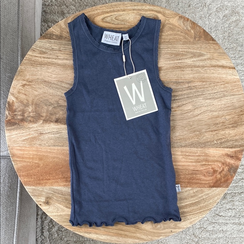Wheat Organic Cotton Rib Tank Top